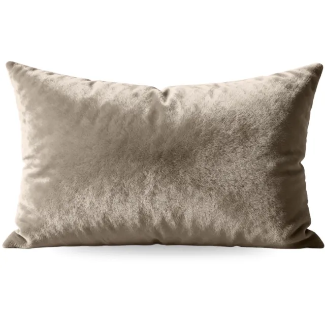 Zelesta Flanel Uni Kussenslopen set van 2 - Taupe 80x80cm