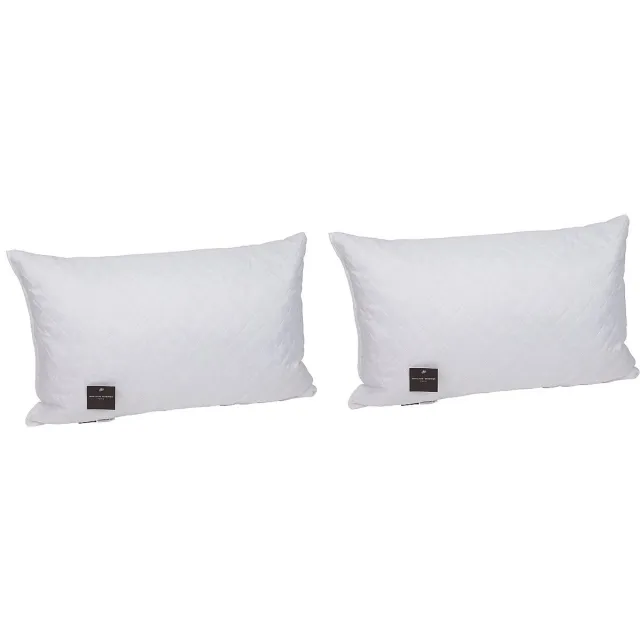 Vente-unique Set van 2 hoofdkussens JEAN LOUIS SHERRER met vormgeheugen 50 x 70 cm SELENE Wit