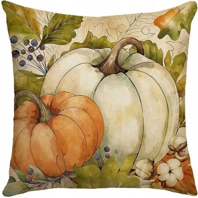 eCarla Boho Sierkussenhoes 45x45cm Pompoen POD194 Veelkleurig