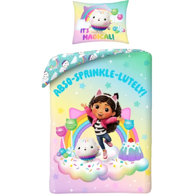Gabby's Poppenhuis Dekbedovertrek Sprinkle - Polyester Roze