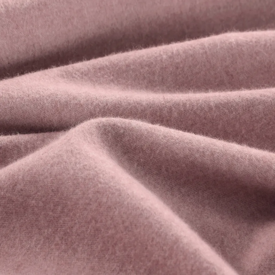 NOUS Living flanellen dekbedovertrek 2-persoons (200x220 cm) roze, foto 6