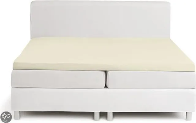 Damai Topcover katoen 200 x 200 (08) silver sand Standaard (tot 8 cm) Nightkiss Beige
