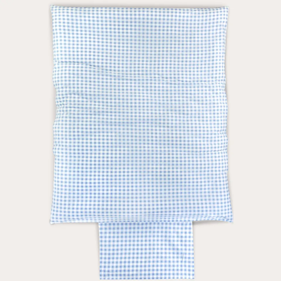 NOUS Kids katoenen dekbedovertrek ledikant blauw, foto 3