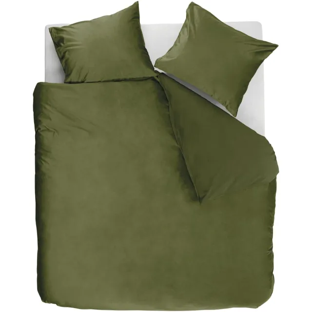 Ambiante Velvety dekbedovertrek - Groen, foto 2