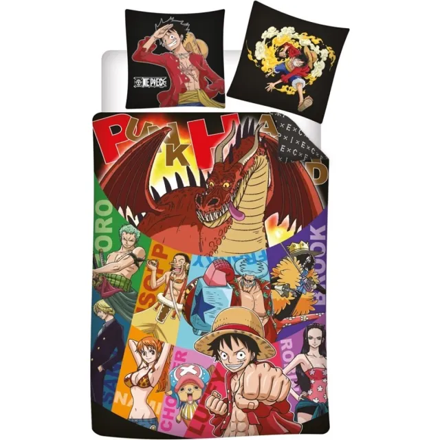 One Piece Dekbedovertrek Punk Polyester Multicolor