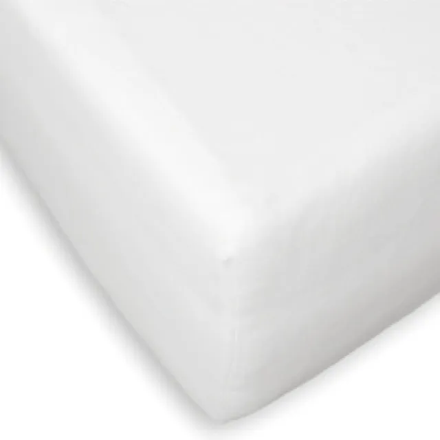 Briljant home Hoeslaken voor Topdekmatras Percal - Topper Hoeslaken - 90x220 cm - Wit - 100% Katoen