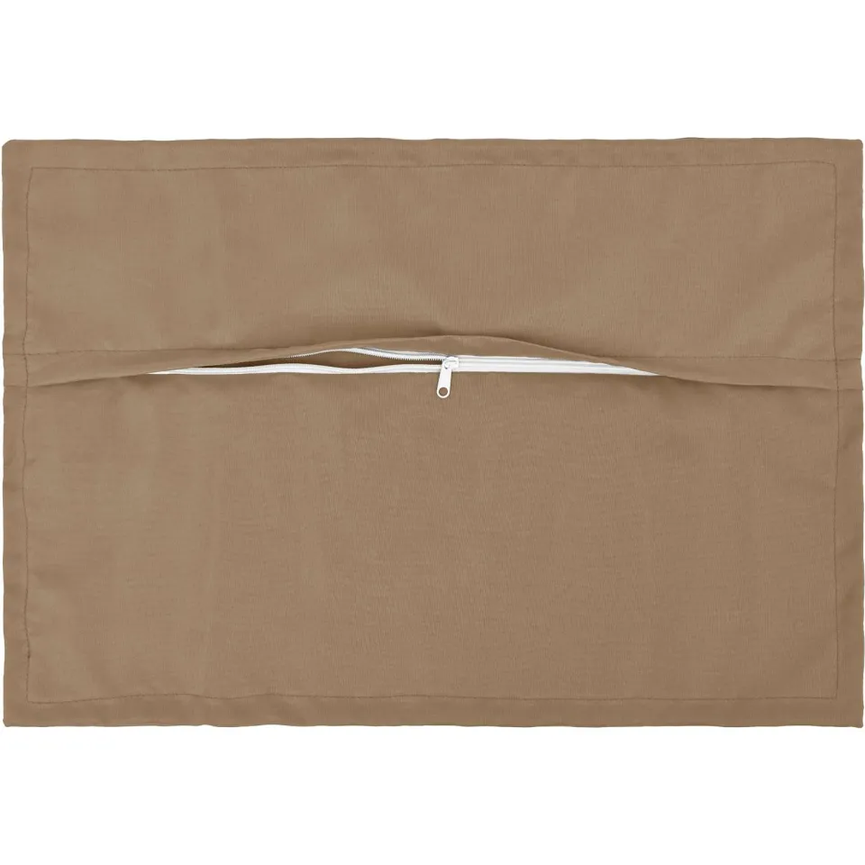 vidaXL Kussensloop 2 st HOUTEN Taupe 50 x 80 cm Polyester, foto 4
