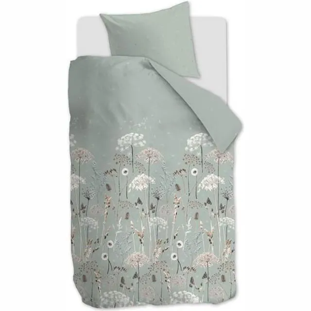 Ariadne At Home Flowers - Dekbedovertrek - Flanel - Green