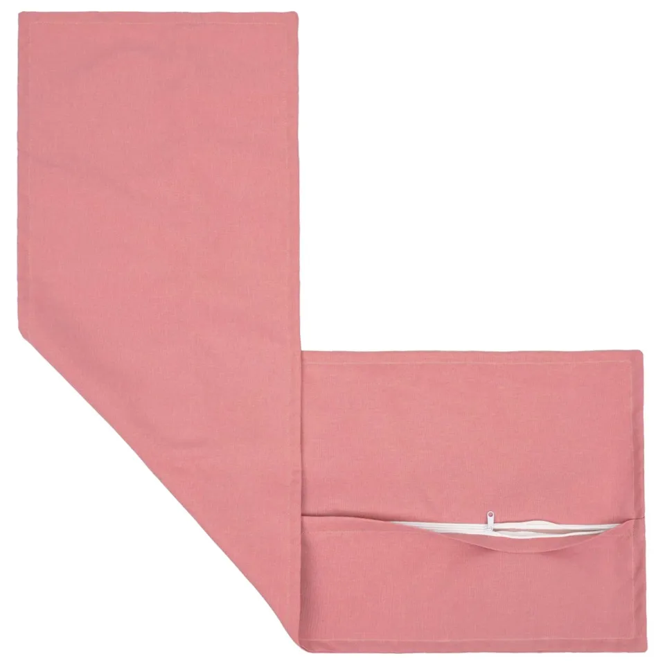 vidaXL Kussensloop 2 st HOUTEN Roze 40 x 145 cm Faux Linnen, foto 4