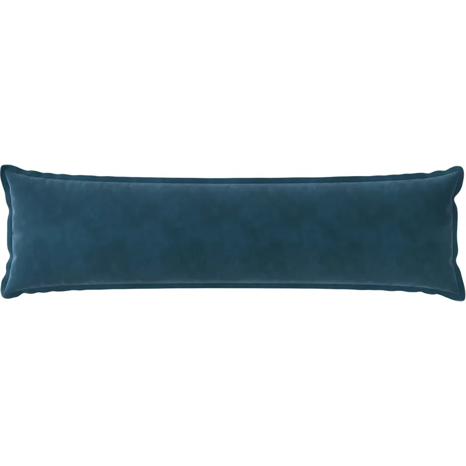 vidaXL Kussensloop HOUTEN Blauw 40 x 145 cm Fluweel