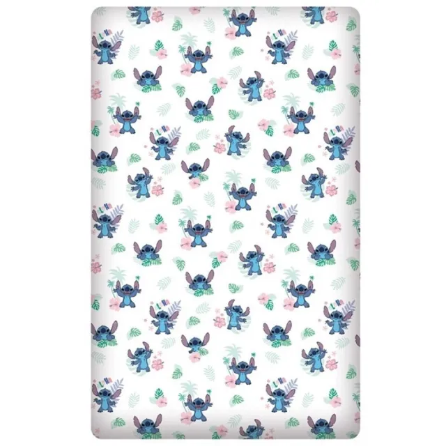 Disney Lilo & Stitch hoeslaken - 90 x 200 cm - Katoen Multi