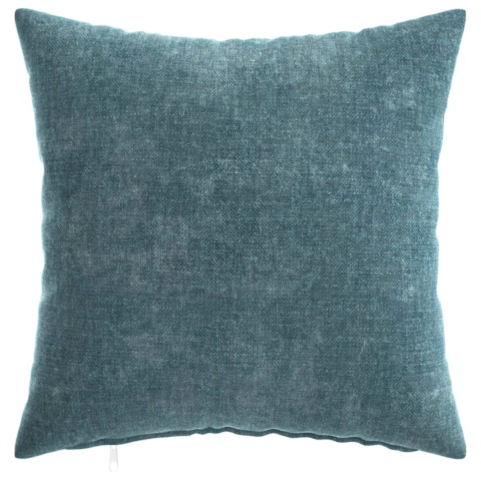 vidaXL Kussensloop 2 st HEERLEN Blauw 50 x 50 cm Chenille Stof, foto 2