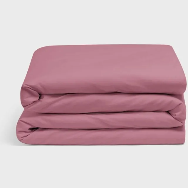 Yumeko kinderdekbedovertrek percal katoen framboosroze - Bio, eco & fairtrade Raspberry Dream