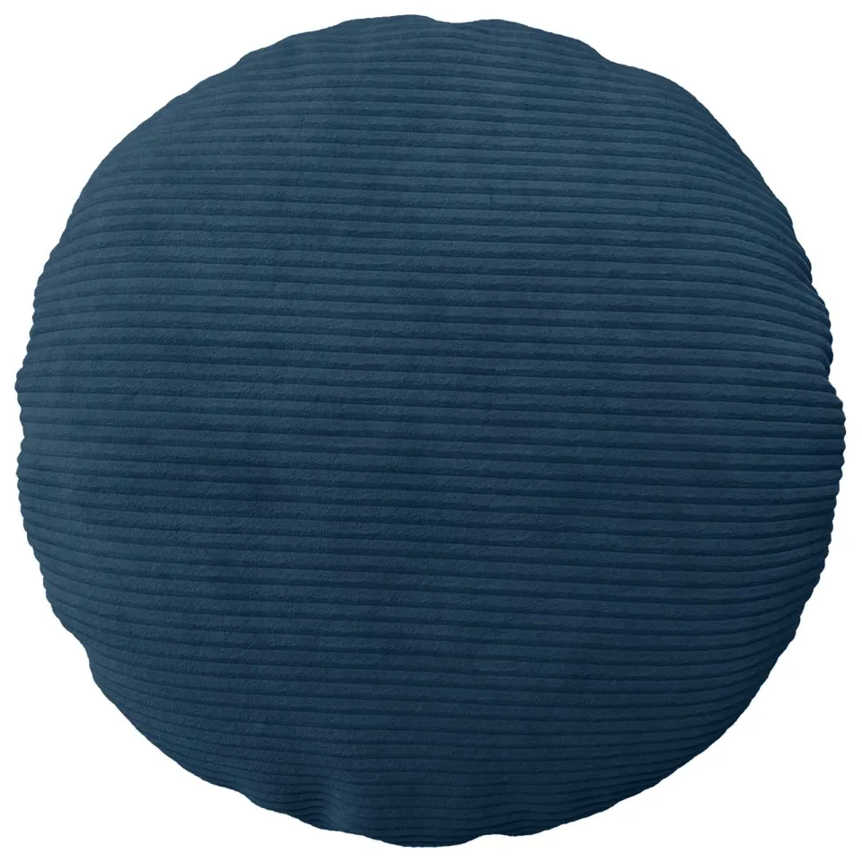vidaXL Kussensloop 6 st HEERLEN Marineblauw Dia. 60 cm corduroy
