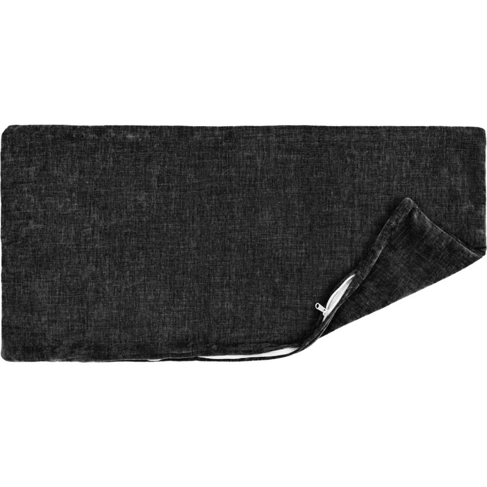 vidaXL Kussensloop 6 st HEERLEN Antraciet 50 x 70 cm Chenille Stof, foto 4
