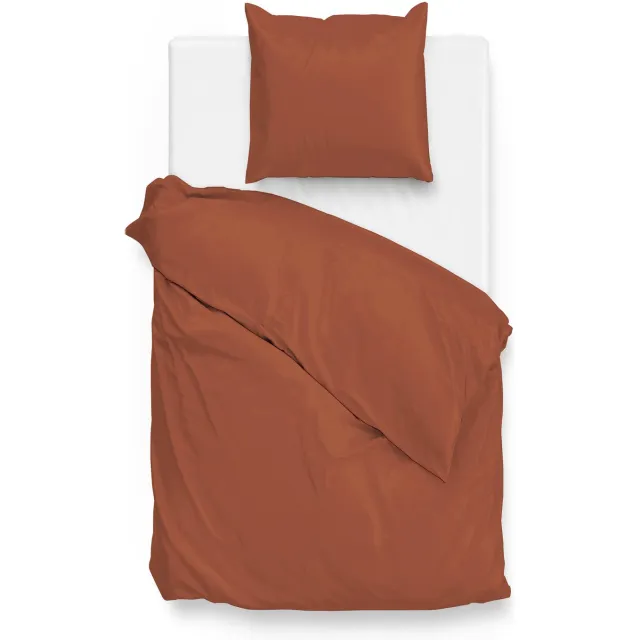 Zohome Satinado Dekbedovertrek - Copper Orange