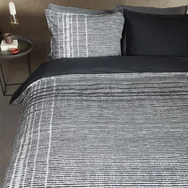 vtwonen VT Wonen Check XL Dekbedovertrek - Flanel - Tweepersoons - 200x200/220 cm - Black Zwart