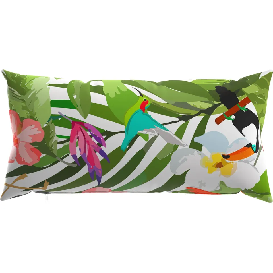 vidaXL Kussensloop 2 st HEERLEN Meerkleurig 40 x 80 cm Polyester