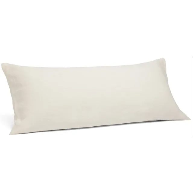 Yumeko kussensloop hennep/katoen soft cream 40x80 - Biologisch & ecologisch - 1 stuk