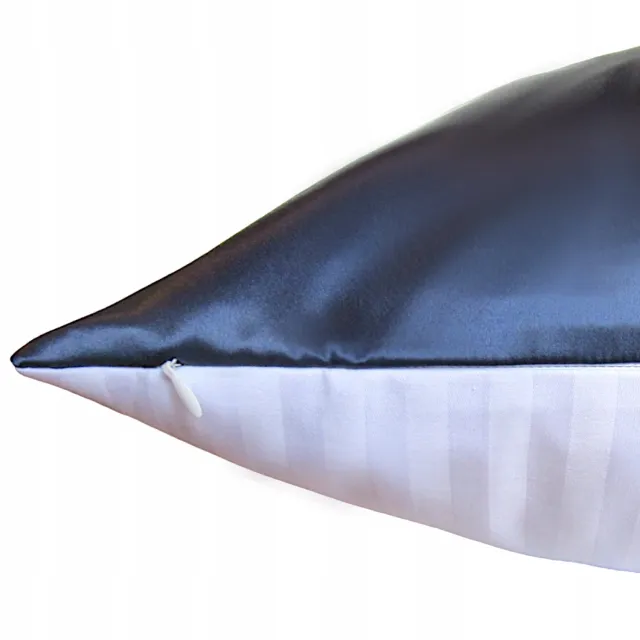 Misueno Zijde & Katoen Kussensloop 40x60cm - Luxe Slaapcomfort Marineblauw