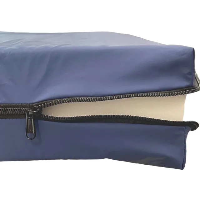 MatrasDirect Waterdichte Matrashoes met Rits 14 t/m 15 cm - 90x200 Blauw