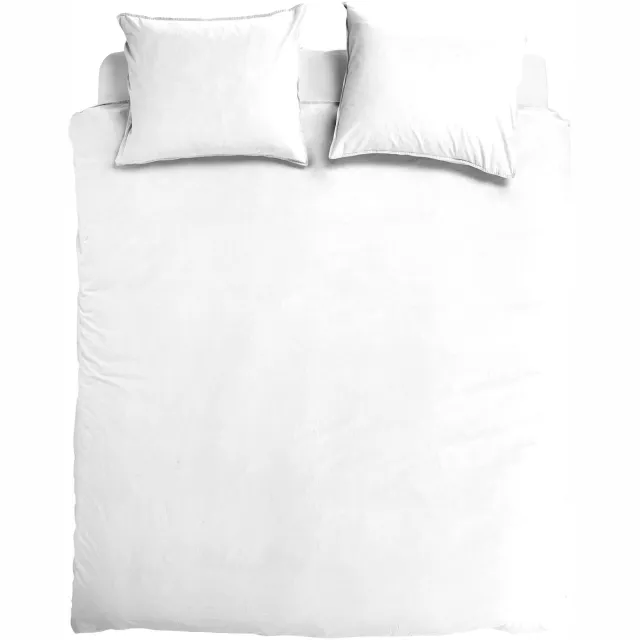 totaalBED Dekbedovertrek Lou Wit - 200x200/220 cm - 50% linnen, 50% katoen - incl. instopstrook