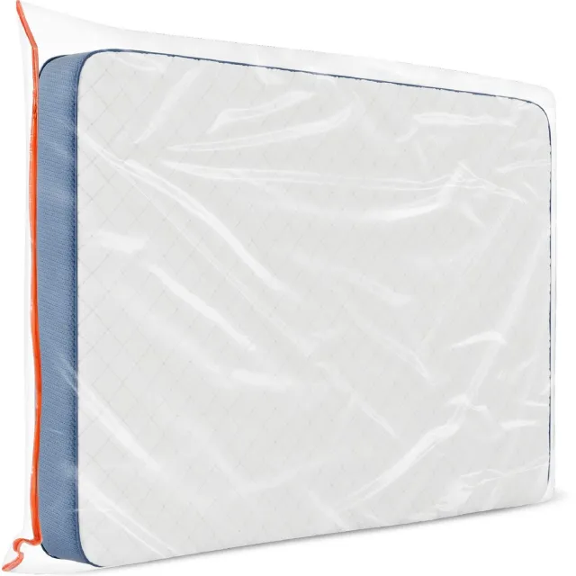 Famanu Plastic matrasbeschermer hoes 90 x 200 cm, dikte 30 cm, beschermt uw matras, ideaal voor opbergen en verhuizen, met ritssluiting Wit