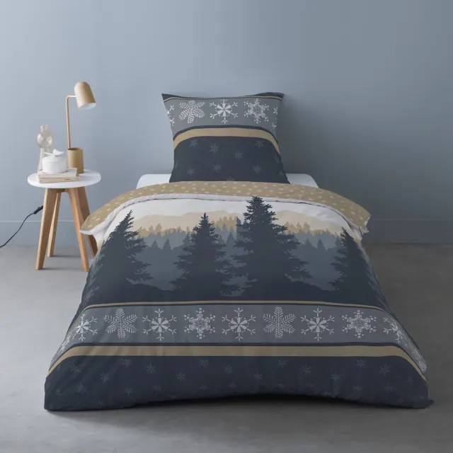 bedlin Dekbedovertrek Flanel - Winter - 1 persoon - Ardennes Multicolor