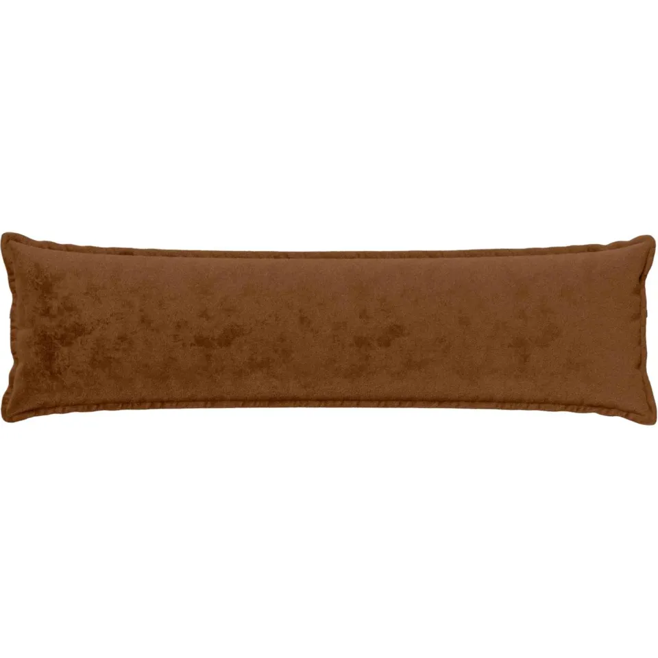 vidaXL Kussensloop 2 st HOUTEN Licht Bruin 40 x 145 cm Flanel