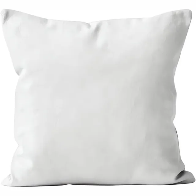 Famanu Vierkante kussensloop van polyester - wit - 40 x 40 cm - zacht en ademend - geschikt voor sierkussens op bed - bank of stoel