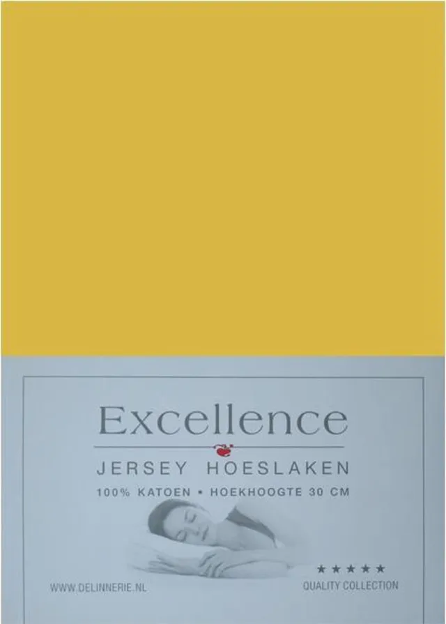Excellence Jersey Hoeslaken - Eenpersoons - 90/100x210/220 cm - Bamboo