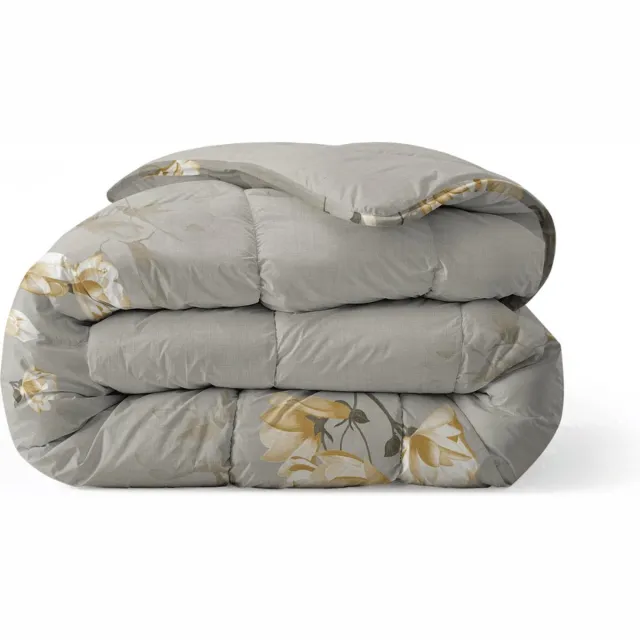 Zelesta Everyday Design White Blossom 240x200cm - Dekbed zonder overtrek - Wasbaar hoesloos dekbed - Bedrukt dekbed - All year zomerdekbed & winterdekbed