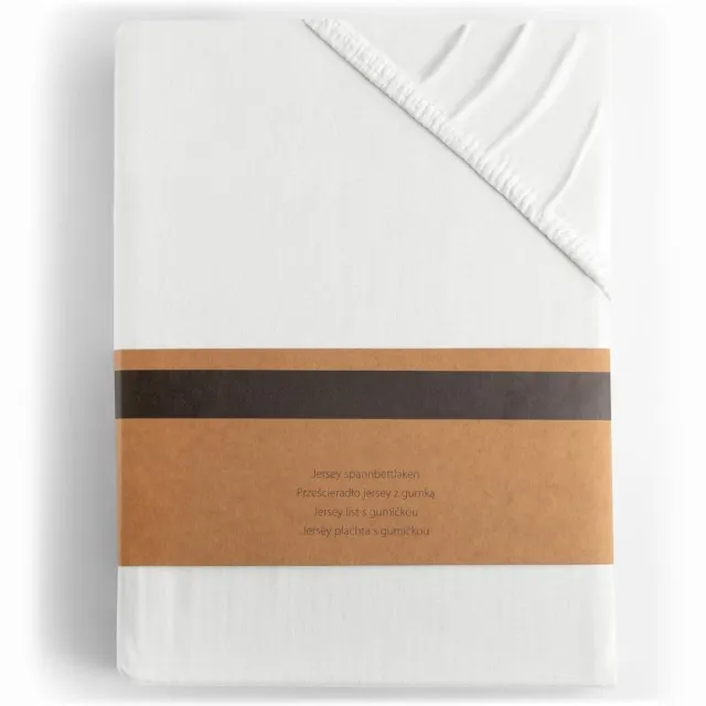 Famanu Hoeslaken - 100% gekamd katoenen jersey, zacht en ademend – Amber. Een veelzijdige en handige keuze voor dagelijks gebruik in en om het huis. Wit