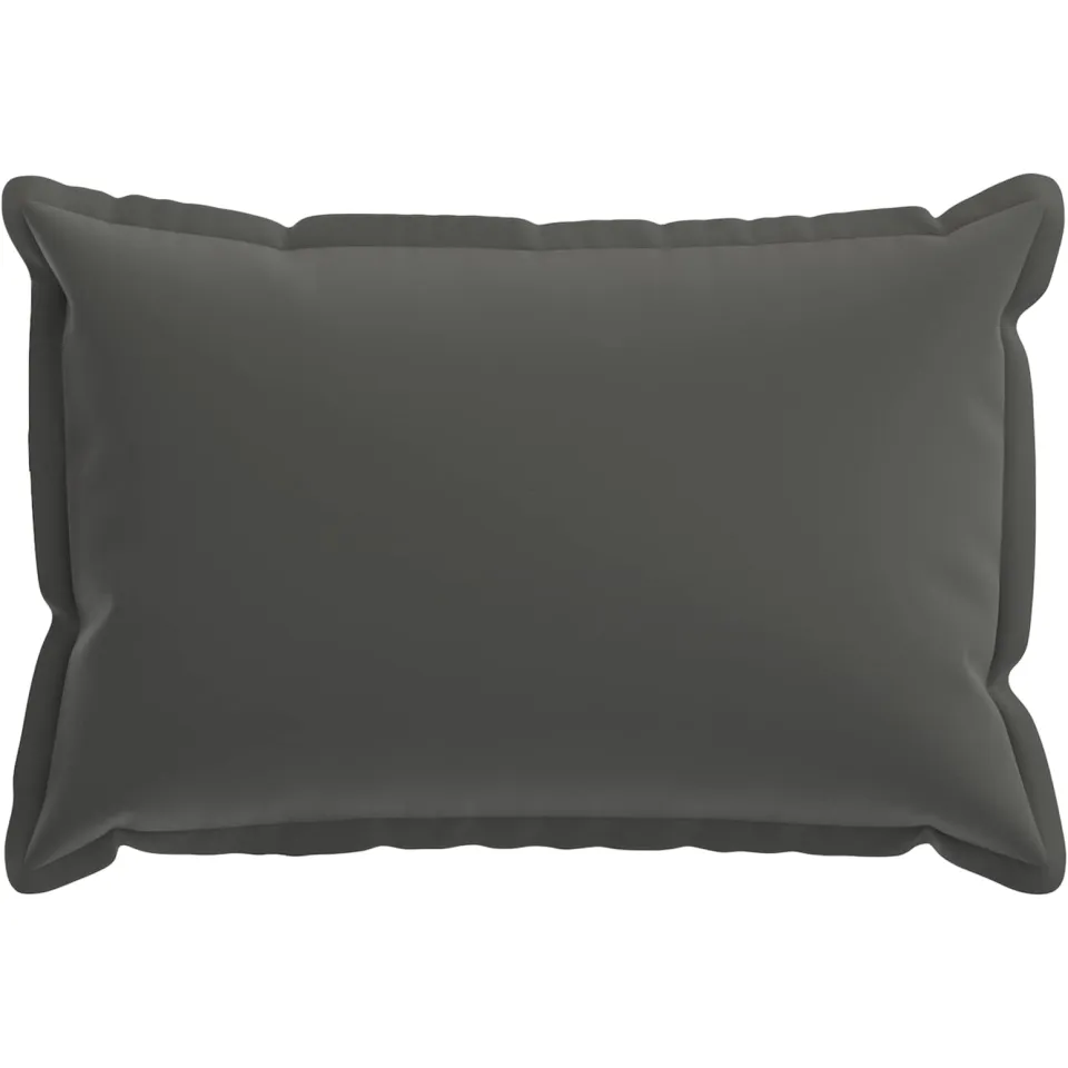 vidaXL Kussensloop 6 st HOUTEN Antraciet 50 x 70 cm Polyester Anthraciet