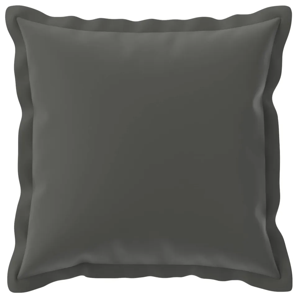 vidaXL Kussensloop 6 st HOUTEN Antraciet 30 x 30 cm Polyester Anthraciet
