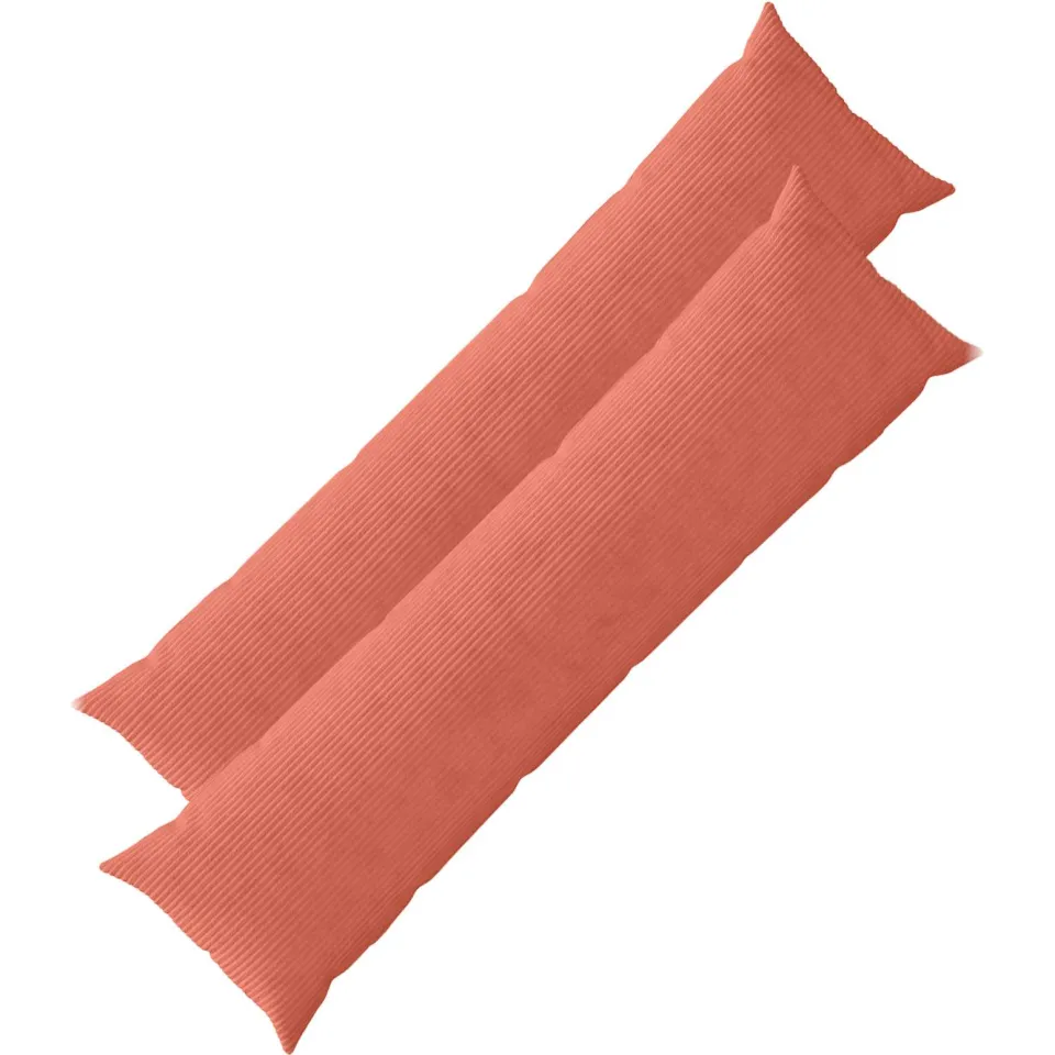vidaXL Kussensloop 2 st HEERLEN Rood-oranje 40 x 145 cm corduroy, foto 3
