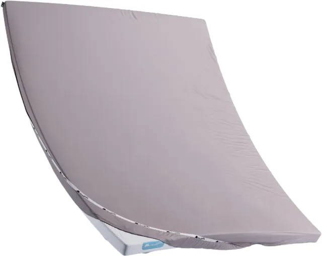 Cloudpillo Topper Hoeslaken - Stone Grey - 100x200 cm - Waterafstotend, Ademend, Zacht, Antibacterieel - Duurzaam, OEKO-TEX Gecertificeerd Katoen
