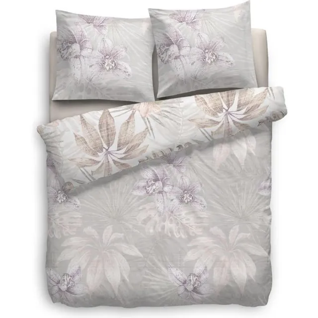 Heckett & Lane Heckett Lane Sharla Dekbedovertrek - Naturel multi