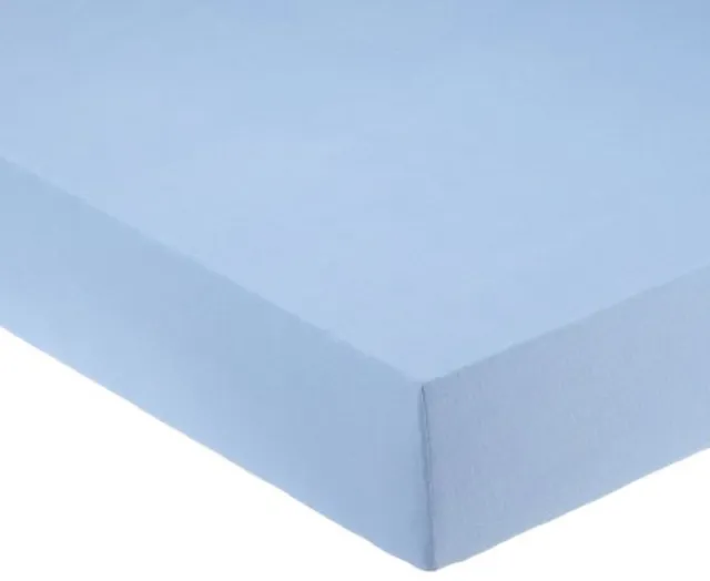 Welterusten hoeslaken 180x200 FLANEL hoek 30 cm kleur blauw