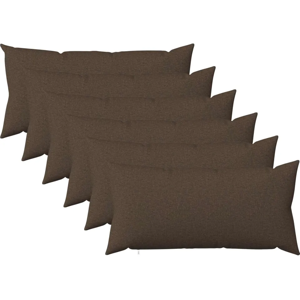 vidaXL Kussensloop 6 st HEERLEN Taupe 40 x 70 cm Stof, foto 3