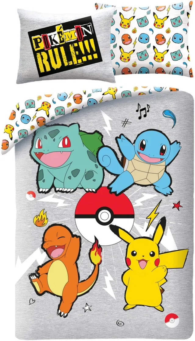 Pokémon Dekbedovertrek Pokemon Rules 140 x 200 cm (70 x 90 cm) Multi