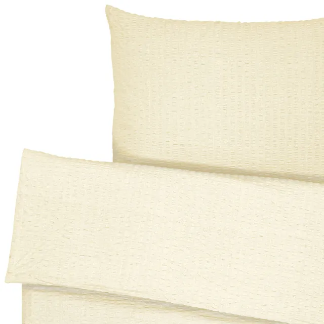 ERWIN M. Dekbedovertrekset Mallorca ritssluiting; 140x200 cm (BxL), 70x90 cm (LxB); champagne beige