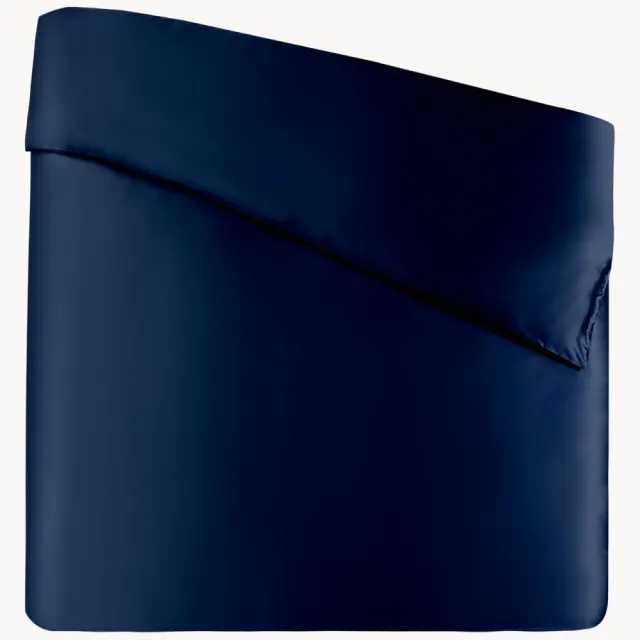 Sichou Duvet cover 4A Premium Mulberry Silk Sateen Dark Blue, 22 momme Blauw