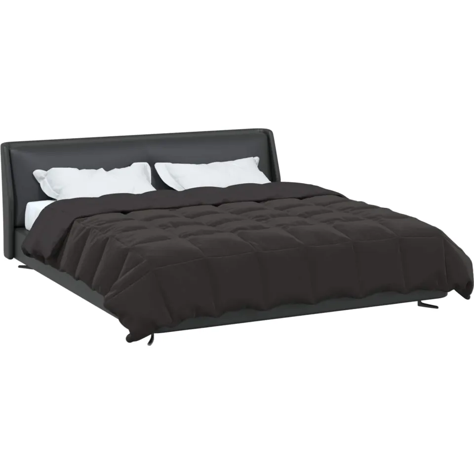 vidaXL Winter Dekbed 240 x 260 cm Winter Microfiber (100% polyester) anthraciet, foto 2
