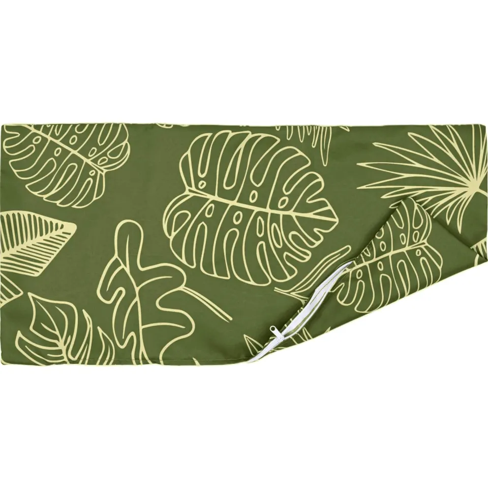 vidaXL Kussensloop 6 st HEERLEN Bladontwerp 40 x 60 cm Polyester groen, foto 4