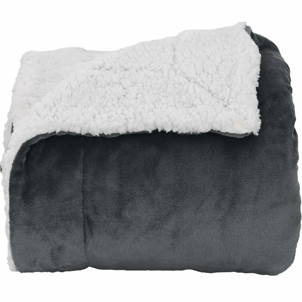 vidaXL plaid Donkergrijs 270 x 240 cm 3,17 kg Fleece, foto 4