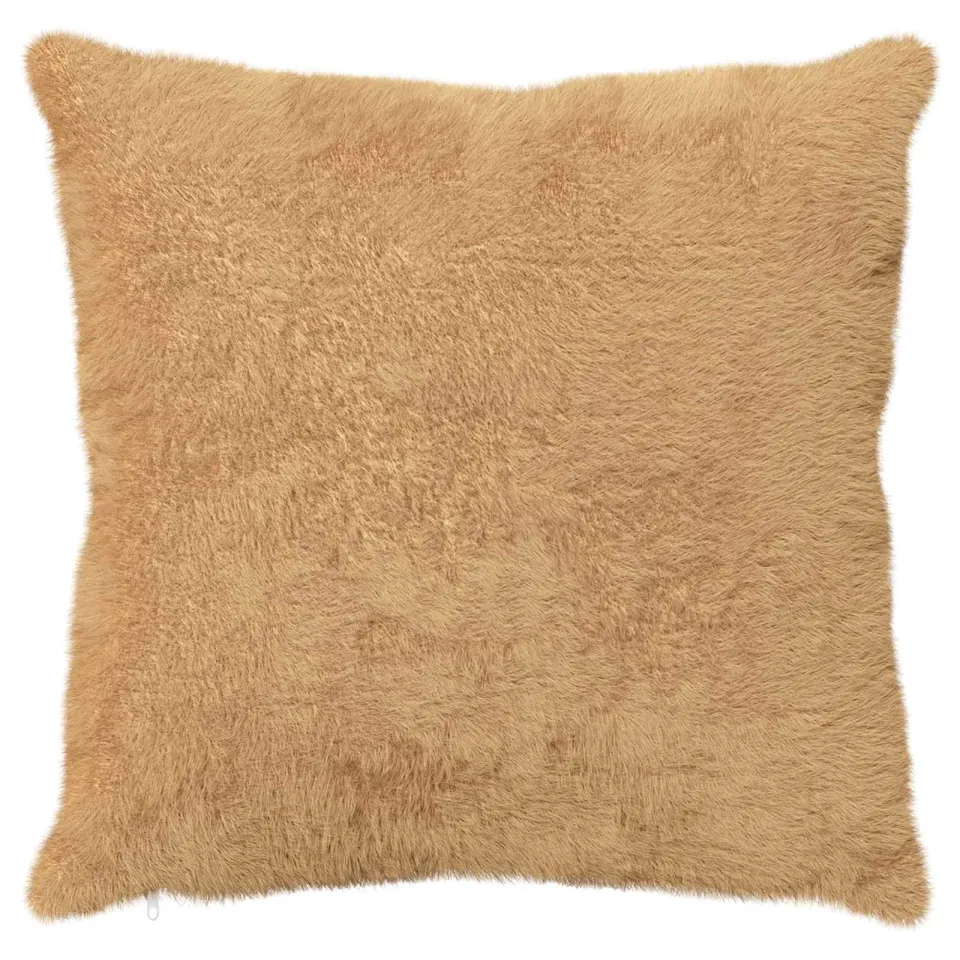 vidaXL Kussensloop 6 st HEERLEN Taupe 65 x 65 cm Nep Konijnenbont