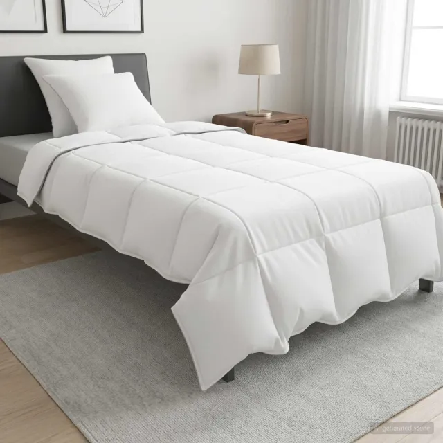 vidaXL Dekbedset 3 st 135 x 220 cm Alle seizoenen 250 gsm dekbed Wit