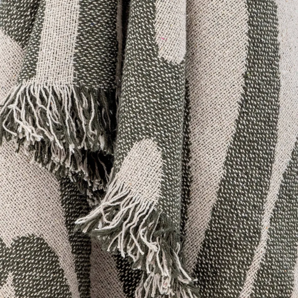 Bloomingville plaid Alk groen, foto 4