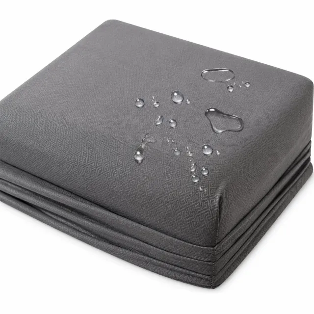 SWGOTA Waterdichte matrasbeschermhoes 90 x 200 cm - Donkergrijs - Geborstelde stof - Hoeslakenmodel - 1 stuk - Voor matrassen tot 30 cm hoog